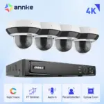 ANNKE-Caméra de surveillance PTZ IP PoE HD 8MP/4K, dispositif de sécurité sans fil, avec n'aime optique x4 1