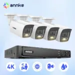 ANNKE 4K POE système de vidéosurveillance 8CH NVR avec caméras de sécurité 8MP/12MP Kit de vidéosurveillance enregistrement Audio caméra Ip Audio bidirectionnel 1