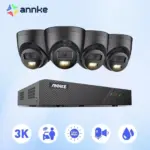 ANNKE 3K 6MP Ultra HD POE système de vidéosurveillance 8CH NVR enregistreur 3K caméras de sécurité Kit de vidéosurveillance intelligent double lumières caméra Ip 1